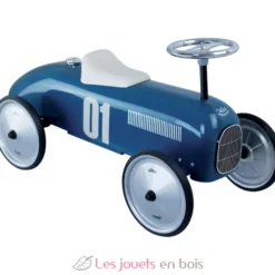 Porteur voiture vintage bleu pétrole - Vilac