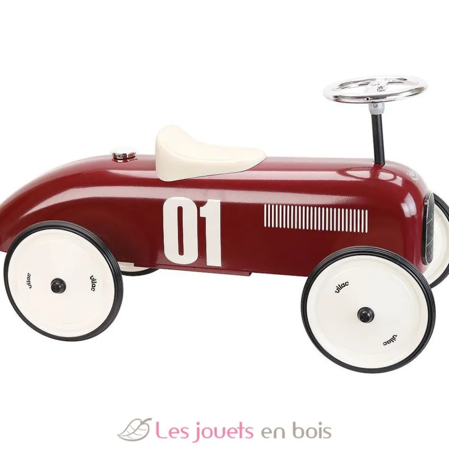 Porteur voiture vintage bordeaux - Vilac