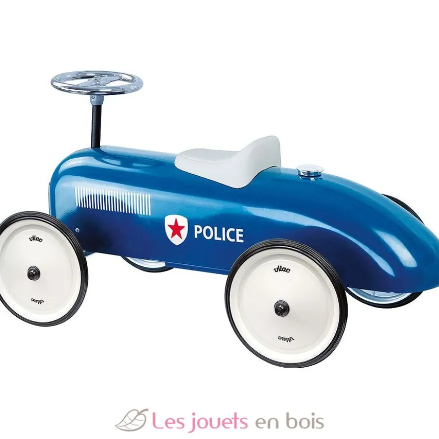 Porteur voiture vintage Police - Vilac