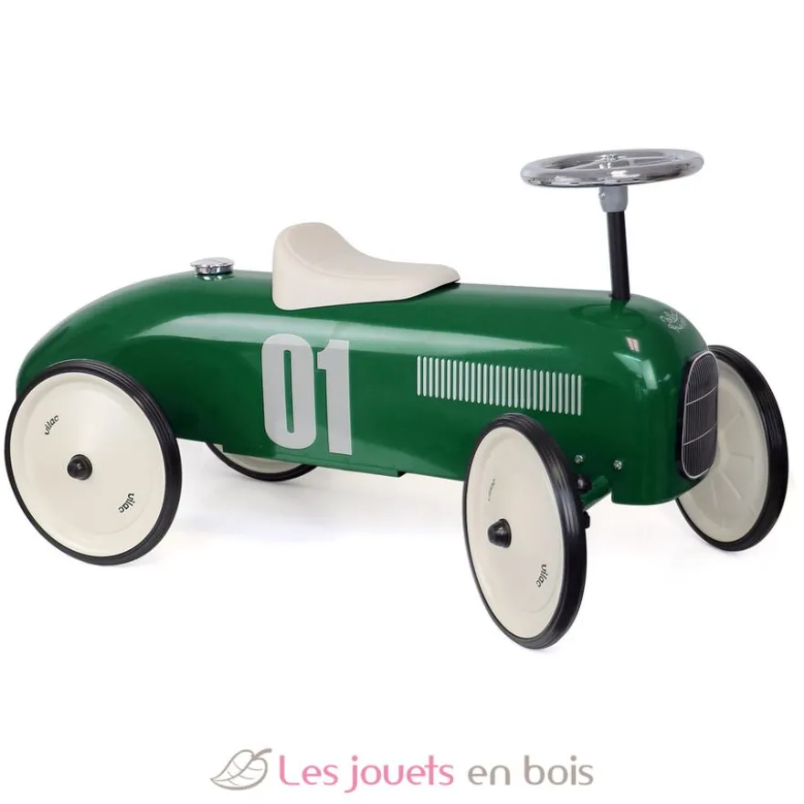 Porteur voiture vintage vert British - Vilac