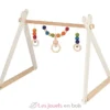 Portique d'activités en bois arc-en-ciel - Goki