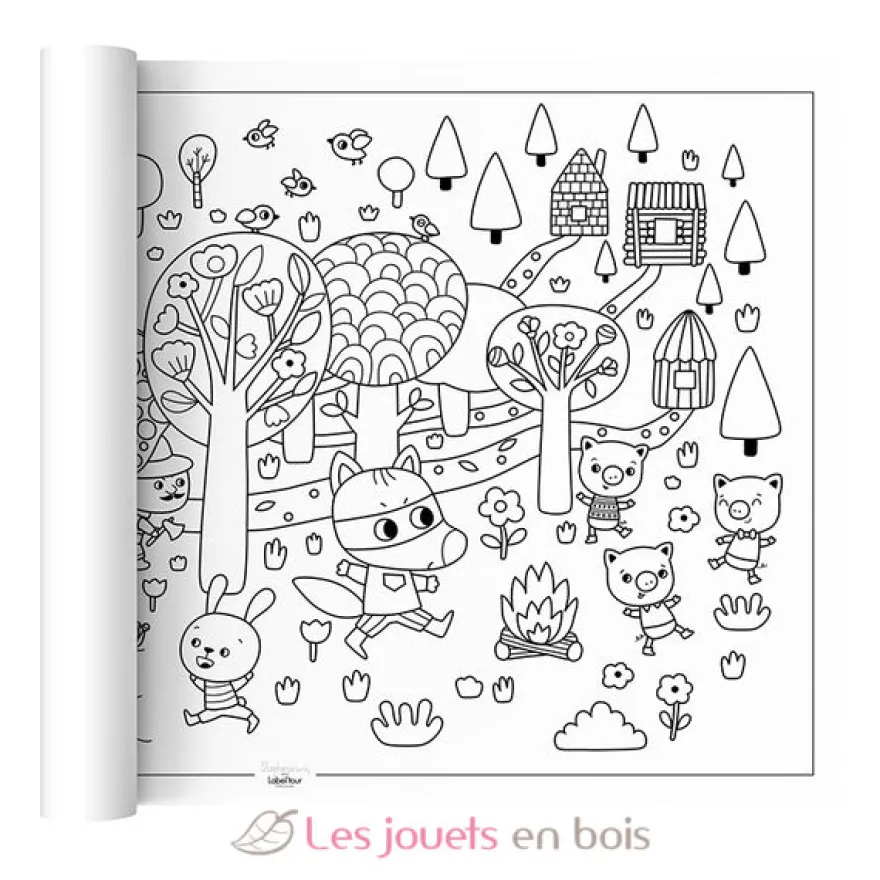 Poster à colorier P'tit Loup - Label'Tour Créations