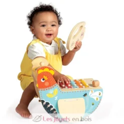 Poule musicale en bois - Manhattan Toy