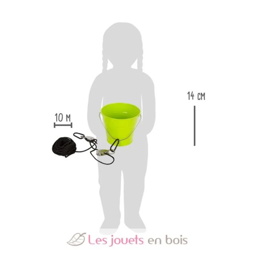 Poulie avec seau vert Small Foot Compagny