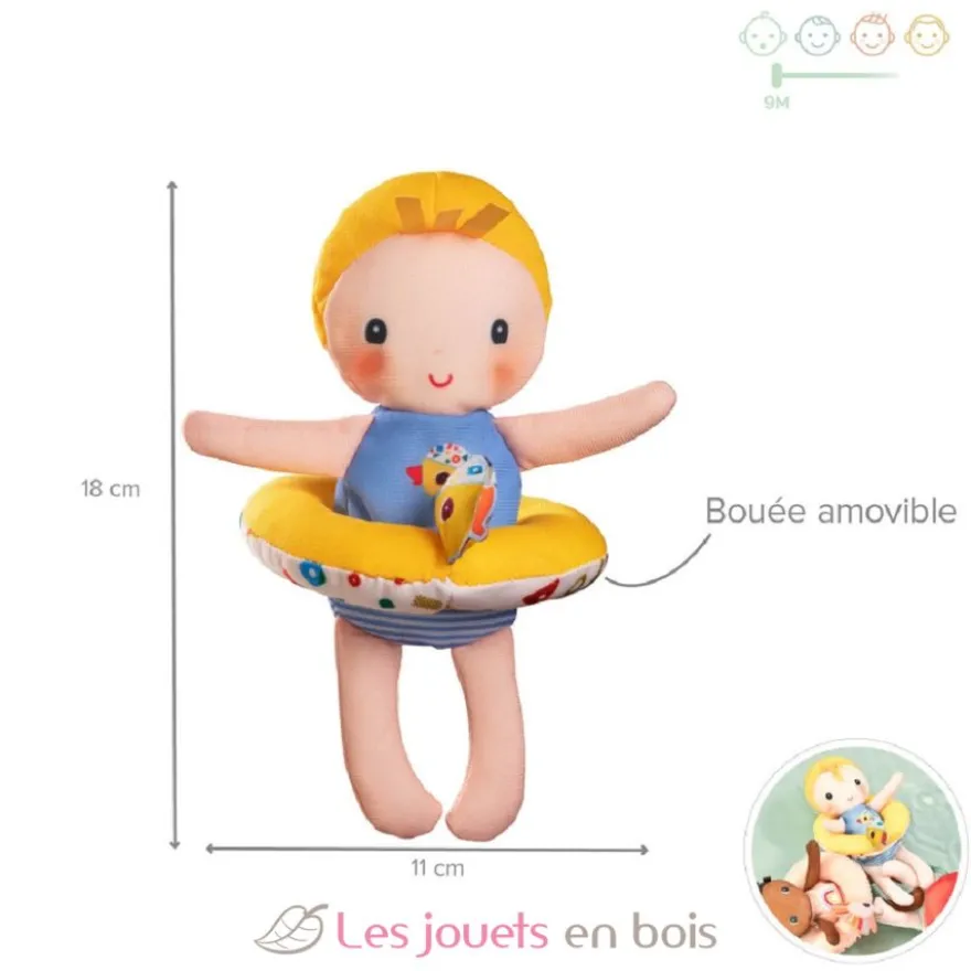 Poupée de bain Gaspard - Lilliputiens