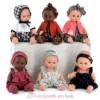 Poupée Petit Câlin métisse 28 cm Lya - Petitcollin