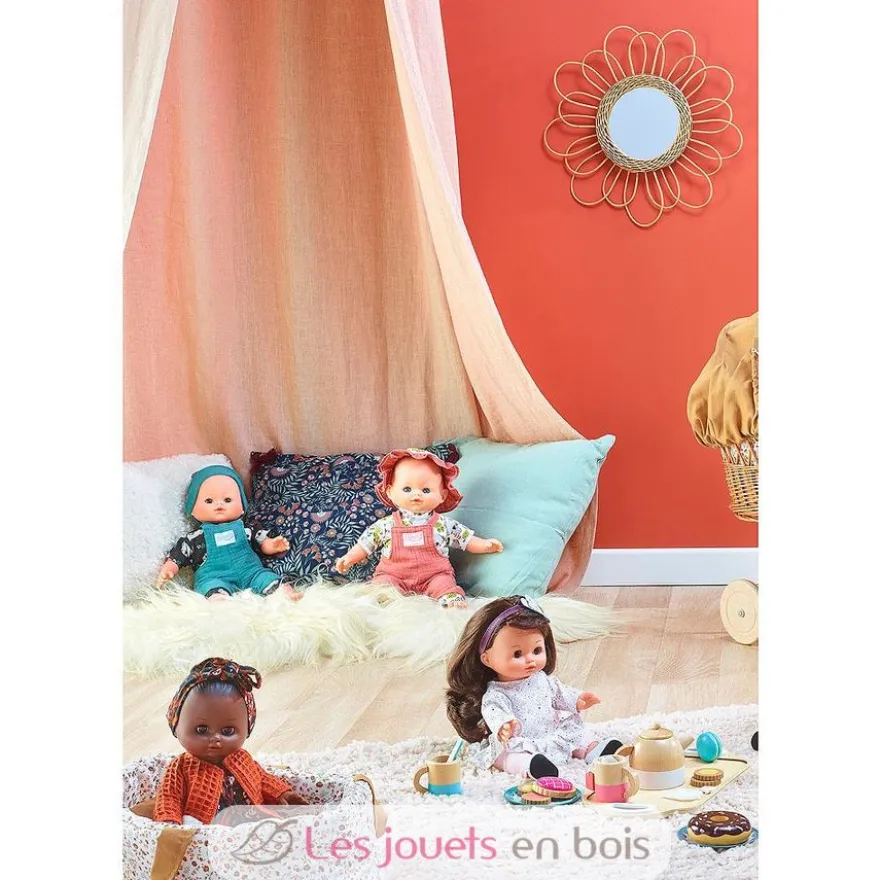 Poupée Petit Câlin métisse 28 cm Manèle - Petitcollin