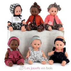 Poupée Petit Câlin métisse 28 cm Manèle - Petitcollin