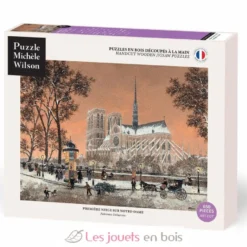 Première neige sur Notre-Dame de Delacroix - Puzzle Michèle Wilson