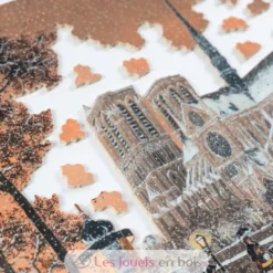 Première neige sur Notre-Dame de Delacroix - Puzzle Michèle Wilson