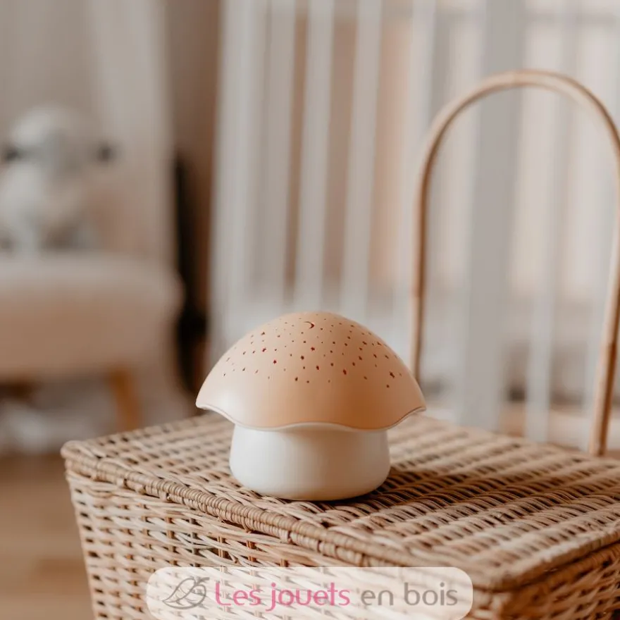 Projecteur d'étoiles Champignon rose - Pabobo