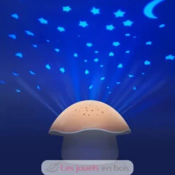 Projecteur d'étoiles Champignon rose - Pabobo