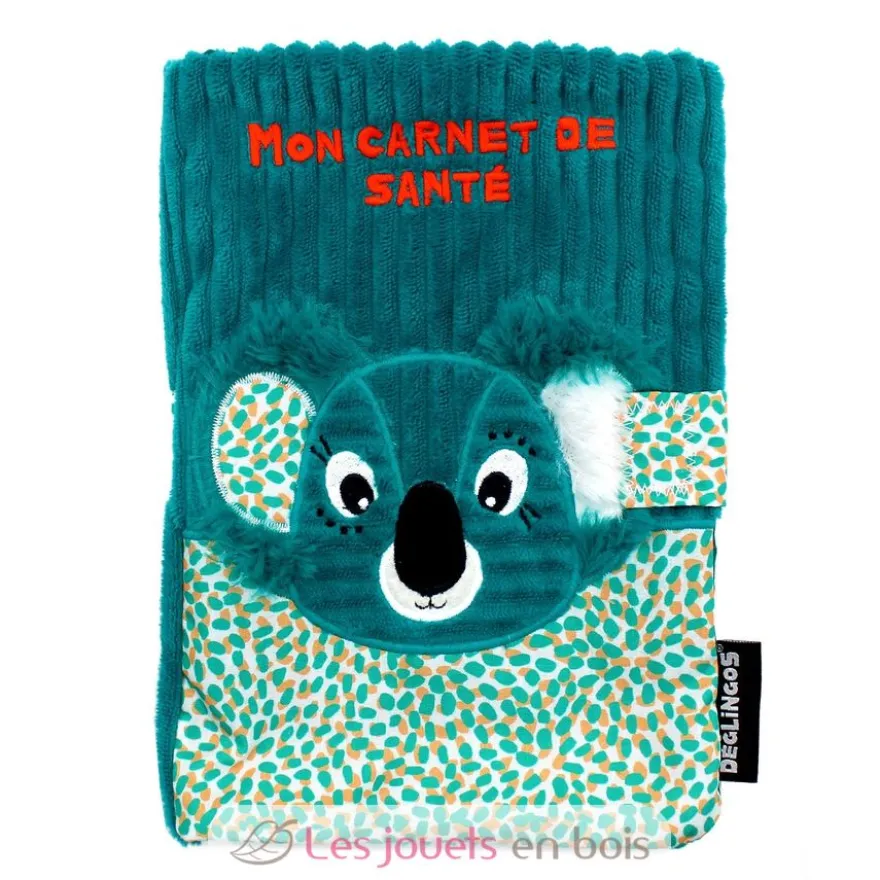 Protège carnet de santé Berlingos le koala bleu vert - Les Déglingos