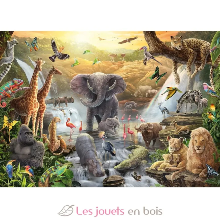 Puzzle Animaux en Afrique 60 pcs - Schmidt Spiele