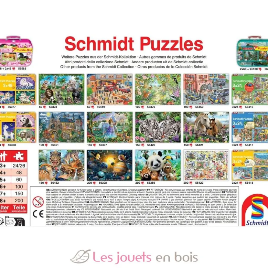 Puzzle Animaux en Afrique 60 pcs - Schmidt Spiele
