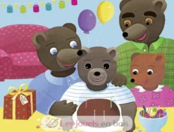 Puzzle Anniversaire Petit Ours Brun 30 pcs - Nathan