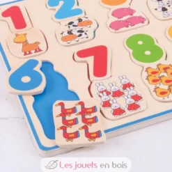 Puzzle association chiffres et couleurs - Bigjigs Toys