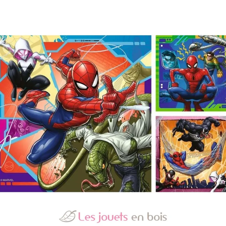 Puzzle Attaque spéciale Spider-man 3x49 pcs - Ravensburger