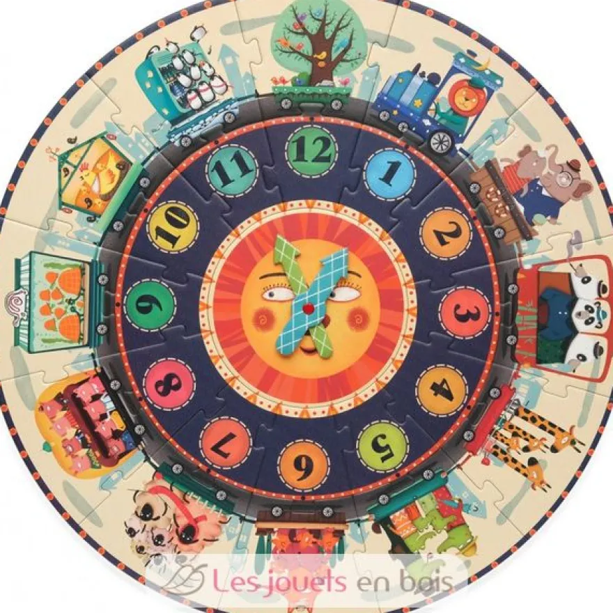 Puzzle auto-correcteur Horloge - Mideer