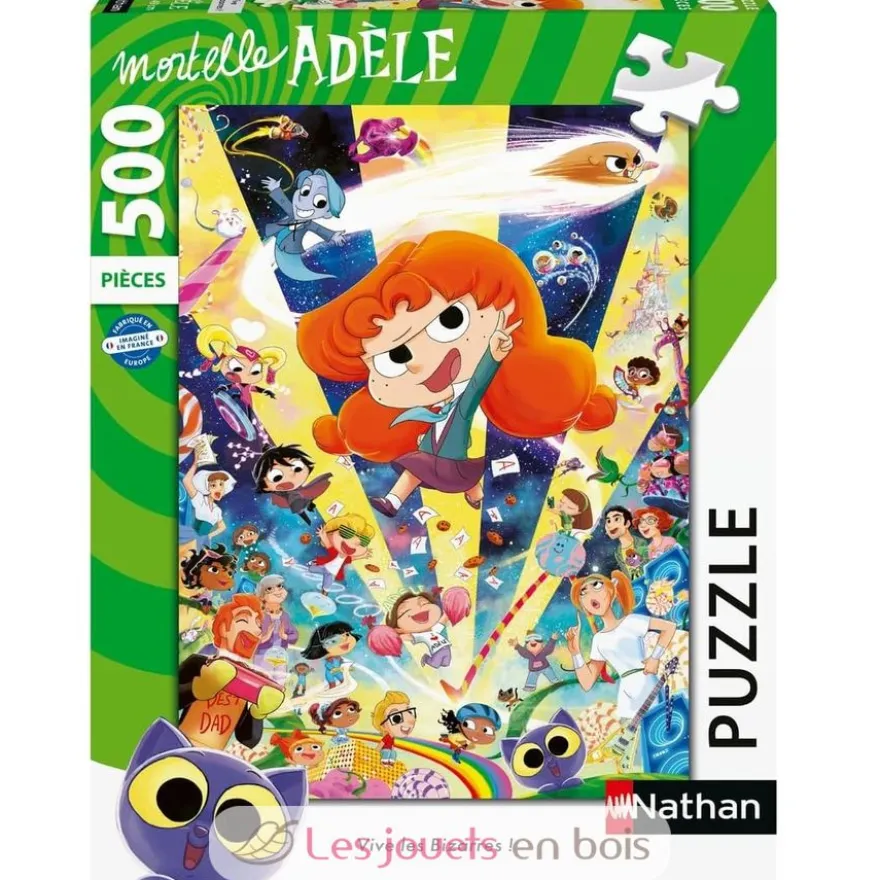 Puzzle Bizarres Mortelle Adèle 500 pièces - Nathan
