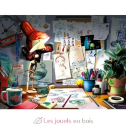 Puzzle Bureau d'artiste Pixar 1000 pcs - Ravensburger