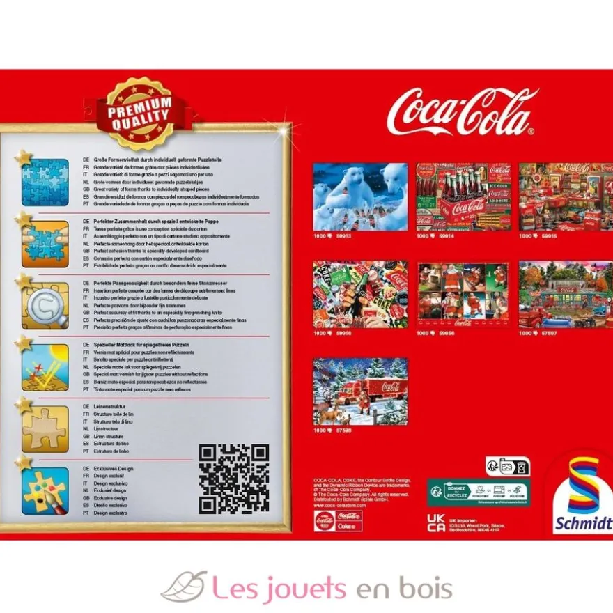 Puzzle Camion de Noël Coca Cola 1000 pcs - Schmidt Spiele