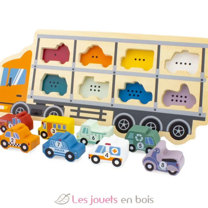 Puzzle camion porte-voitures 8 pcs - Ulysse