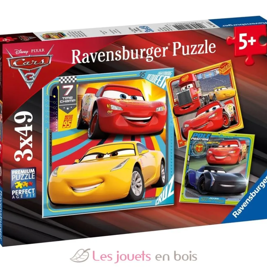 Puzzle Cars Les légendes de la route 3x49 pcs - Puzzle enfant - Dès 5 ans - Ravensburger