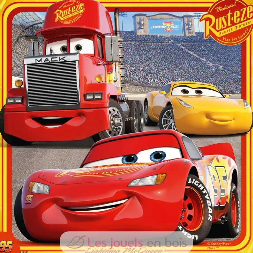 Puzzle Cars Les légendes de la route 3x49 pcs - Puzzle enfant - Dès 5 ans - Ravensburger