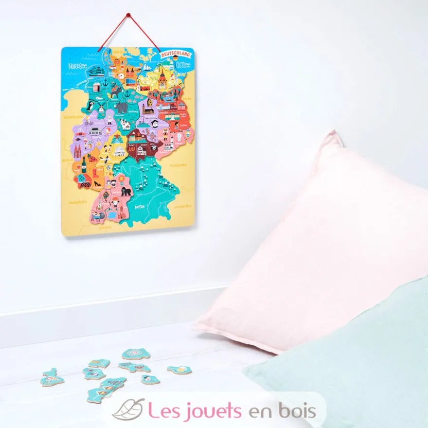 Puzzle carte d'Allemagne magnétique - Janod