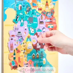 Puzzle carte d'Allemagne magnétique - Janod