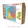 Puzzle carte de France des régions - Puzzle Michèle Wilson