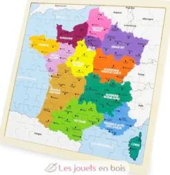 Puzzle carte de France les régions - Ulysse