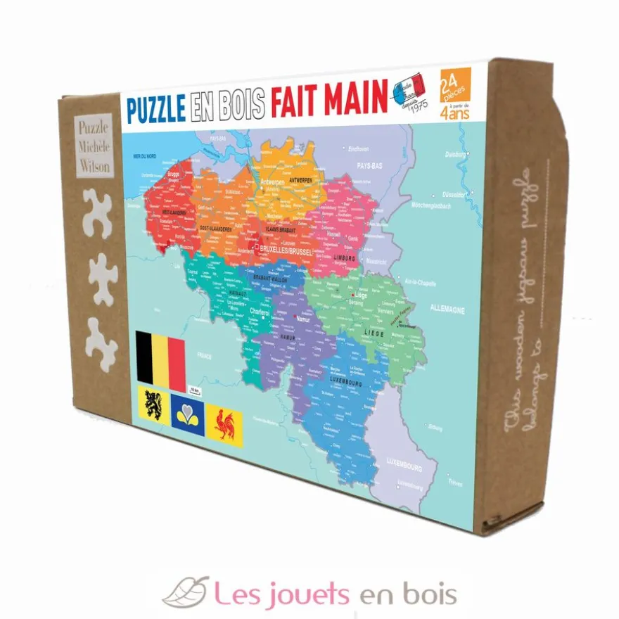 Puzzle Carte de la Belgique - Puzzle Michèle Wilson