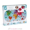 Puzzle carte des explorateurs du bain - Janod