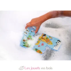 Puzzle carte des explorateurs du bain - Janod