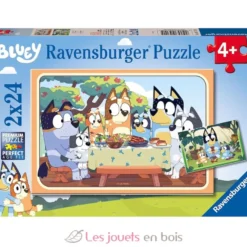Puzzle C'est parti avec Bluey 2x24 pcs - Ravensburger