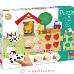 Puzzle chiffres de 1 à 5 - Goula