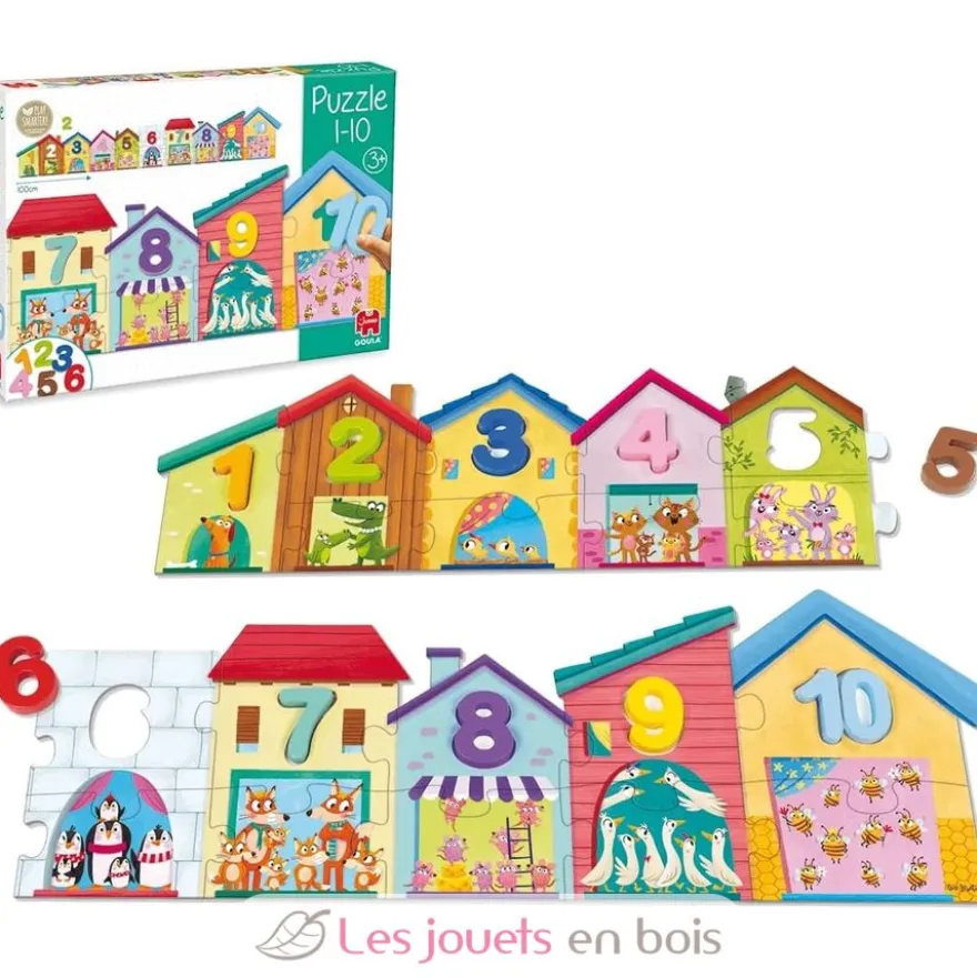 Puzzle chiffres de 1 à 10 - Goula
