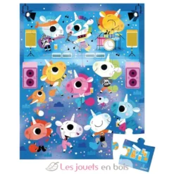 Puzzle Concert Rock Licornes 24 pcs - Janod
