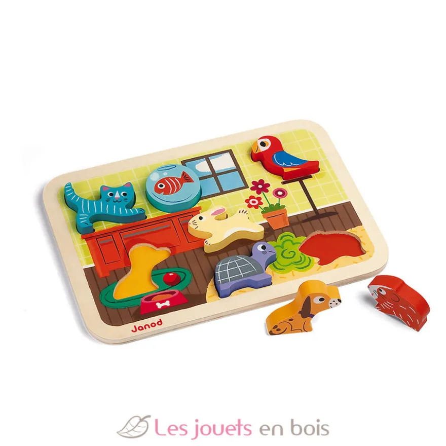 Puzzle 3D animaux domestiques - Janod