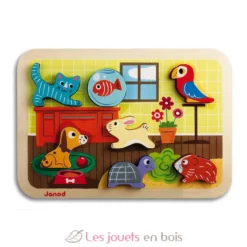 Puzzle 3D animaux domestiques - Janod