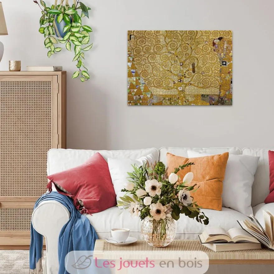 Puzzle d'art 1000 pièces - L’Arbre de Vie de Gustav Klimt - Ravensburger