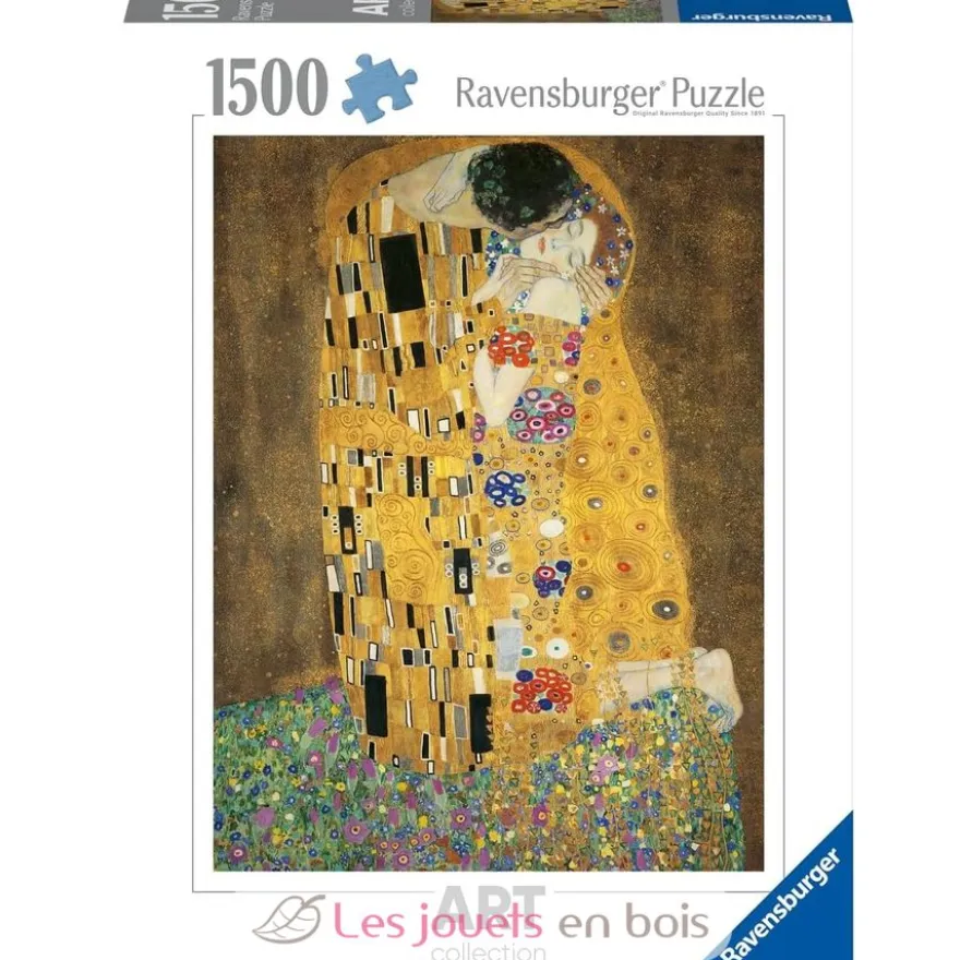 Puzzle d'art 1500 pièces - Le baiser de Gustav Klimt - Ravensburger
