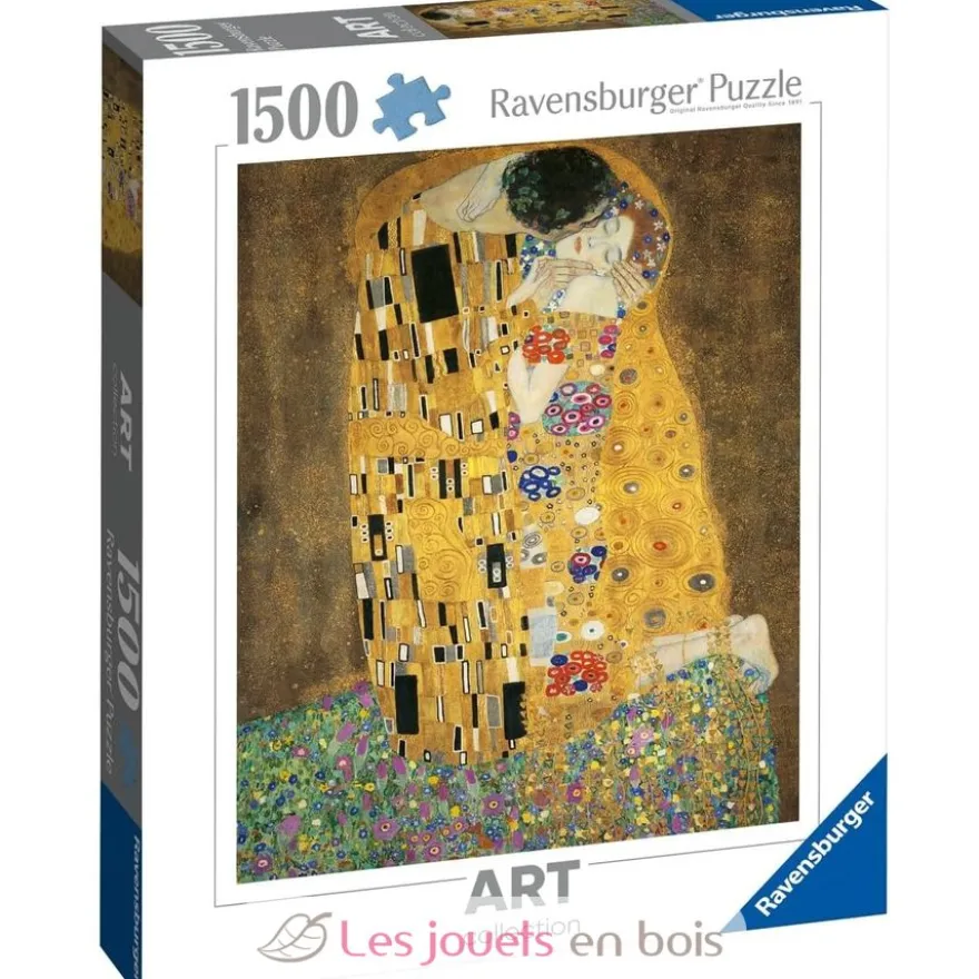 Puzzle d'art 1500 pièces - Le baiser de Gustav Klimt - Ravensburger