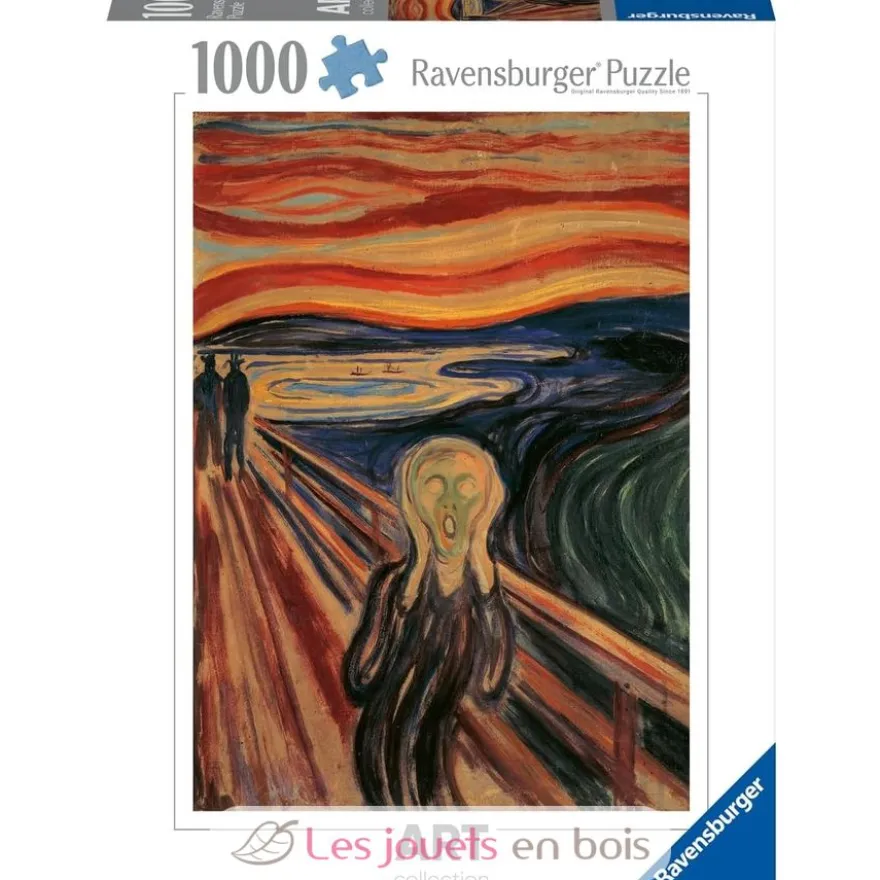 Puzzle d'art 1000 pièces - Le Cri Edvard Munch - Ravensburger