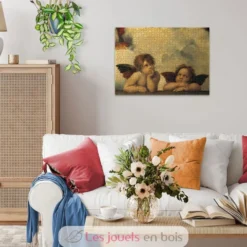 Puzzle d'art 1000 pièces - Putti, détail de la Madone Sixtine de Raphaël - Ravensburger