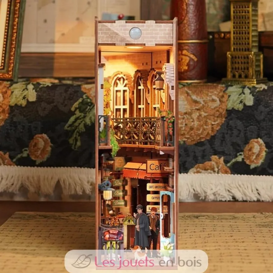 Puzzle 3D Baker Street en bois - Book Nook - Tonecheer