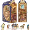 Puzzle 3D Bibliothèque magique en bois - Book Nook - Tonecheer