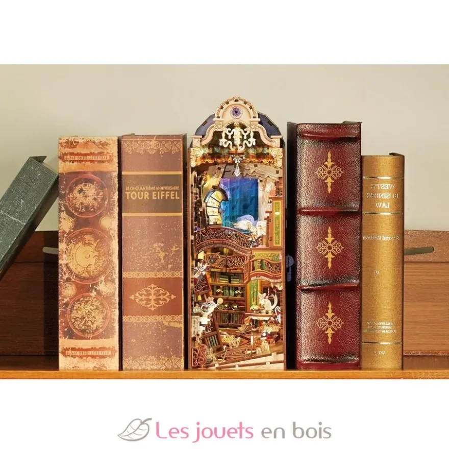 Puzzle 3D Bibliothèque magique en bois - Book Nook - Tonecheer